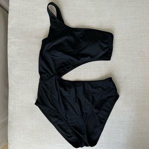 Abercrombie & Fitch One Shoulder Cut-out Swimsuit